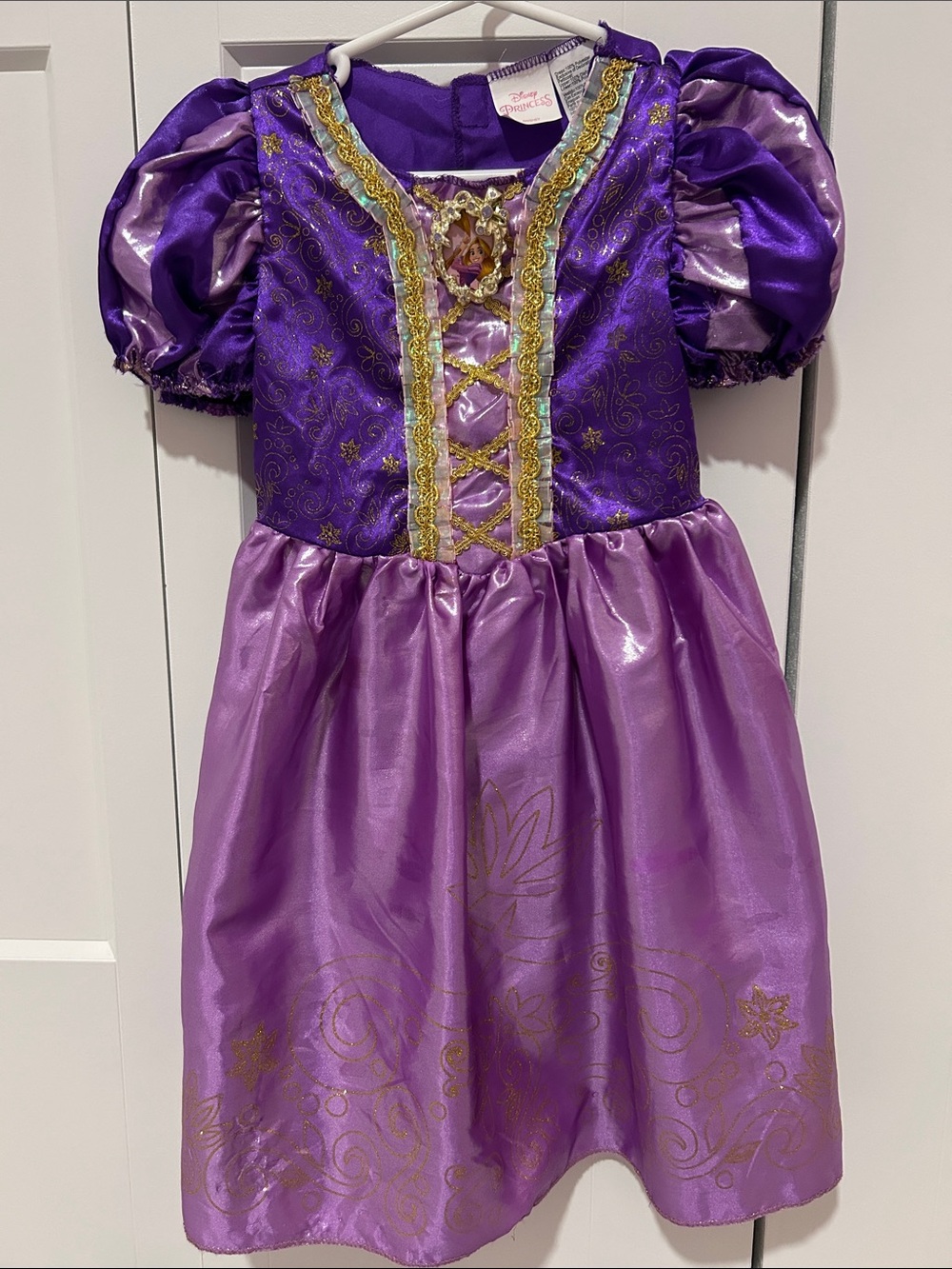 Disney Purple and Gold Rapunzel Princess Dress Costume